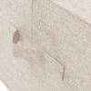 vidaXL Aufbewahrungsbox Stoff 50x30x25 cm Creme 332916 Bild 3