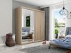 Kleiderschrank Toplo 23/200, mit Blauer LED Beleuchtung, Farbe: Sonoma Eiche Bild 1
