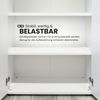 bümö flexi Aktenschrank abschließbar mit Flügeltüren & 2 Schubladen in Graphit/Eiche, Büroschrank mit werkzeuglosem Schnellmontage-Klicksysten in modularer Bauweise, FW48K2KG-G-E-BS Bild 5