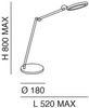 Fabas Luce 3551-30-212 Tischleuchte Regina Aluminuim tunable white Bild 3
