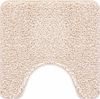 vidaXL Rutschfeste Badematte mit Toilettenausschnitt Creme 50 x 50 cm 4019816 Bild 2