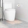 vidaXL Rutschfeste Badematte mit Toilettenausschnitt Creme 50 x 50 cm 4019816 Bild 3