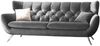 KAWOLA Sofa CHARME 3-Sitzer Velvet stone 94 x 95 x 225 cm Bild 3