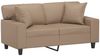 vidaXL 2-Sitzer-Sofa mit Zierkissen Cappuccino-Braun 120 cm Kunstleder 3200865 Bild 3