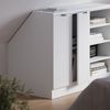 Küchenschrank für Dachschrägen R-Line Weiß Riffel 60 cm mit 2 Türen, Schrankkorpus 60 cm Tiefe Vicco Bild 4
