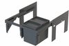 Wesco Abfallsammelsystem Pullboy Soft Fusion 320 K/600-1, anthrazit, 17 (1x17) Liter für 60 cm Schrank Bild 2