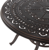 Beliani 'SALENTO' Gartentisch Set, Metall dunkelbraun, 102x102x72 cm Bild 5