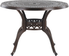 Beliani 'SALENTO' Gartentisch Set, Metall dunkelbraun, 102x102x72 cm Bild 4