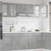 vidaXL Hängeglasschrank Lyon Betongrau 80x31x60 cm 856118 Bild 3
