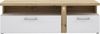 FORTE Tuluza TV-Unterschrank mit LED Beleuchtung, Holzwerkstoff, Weiß/Braun, 163,2 x 50,7 x 54,1 cm Bild 4
