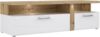 FORTE Tuluza TV-Unterschrank mit LED Beleuchtung, Holzwerkstoff, Weiß/Braun, 163,2 x 50,7 x 54,1 cm Bild 5