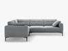 Micadoni Ecksofa Bemy 4-Sitzer Links Samt Grau Bild 2