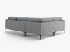 Micadoni Ecksofa Bemy 4-Sitzer Links Samt Grau Bild 3
