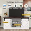 BlingBin TV-Schrank TV Stand Sideboard Fernsehschrank (TV Kommode, 1-St, Lowboard 150x40x60cm) mit 2 klassischen Schiebetüren Einstellbare Regale für Wohnzimmer Bild 2