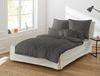 Irisette Mako-Satin uni Bettwäsche Set uni Paris 8000 anthra 155x220 cm + 1 x Kissenbezug 80x80 cm Bild 2