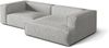 Micadoni Ecksofa Nuria 4-Sitzer Rechts Boucle Silber Bild 3