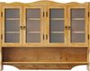 Celya Wandhängeschrank 100 cm Retro-Wandschrank mit 4 Türen, zwei Ablageflächen und einem offenen Hakenregal Bild 5