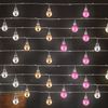 LED Lichterkette, mit Kugeln, Metall, mehrfarbig, L 220 cm Bild 2