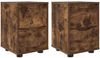 vidaXL Nachttische 2 pcs Geräucherte Eiche 30,5 x 30 x 43 cm 888808 Bild 2