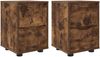 vidaXL Nachttische 2 pcs Geräucherte Eiche 30,5 x 30 x 43 cm 888808 Bild 2