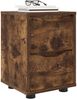 vidaXL Nachttische 2 pcs Geräucherte Eiche 30,5 x 30 x 43 cm 888808 Bild 3