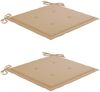 vidaXL Klappbare Gartenstühle 2 Stk. mit Kissen Massivholz Akazie 3064539 Bild 4