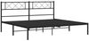 vidaXL Bettgestell mit Kopfteil, Metall, Schwarz, 193x203 cm Bild 5