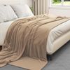 vidaXL Überwurfdecke Kamel 240 x 270 cm Fleece 42016764 Bild 3