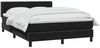 vidaXL Boxspringbett mit Matratze Schwarz 160x210 cm Samt 3318371 Bild 3