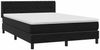 vidaXL Boxspringbett mit Matratze Schwarz 160x210 cm Samt 3318371 Bild 4