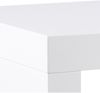 Bartisch Weiß Hochglanz mit Querstrebe aus Metall MDF 60 x 130 x 105 cm Bild 4