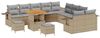 vidaXL Gartensofa-set mit Kissen mit Speicher 13 pcs Beige Poly-Rattan 3363752 Bild 2