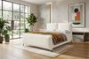 Boxspringbett Elysio Plus - Cordstoff - creme - 160x200 cm Bild 2