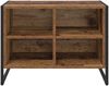 vidaXL Schuhschrank mit Speicher Altholz 60 x 35 x 44 cm Holzwerkstoff 886460 Bild 5