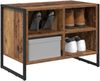 vidaXL Schuhschrank mit Speicher Altholz 60 x 35 x 44 cm Holzwerkstoff 886460 Bild 3