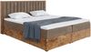 MEBLINI Boxspringbett LOFTY 4 200x220 cm mit Bettkasten - H3/Braun Samt Polsterbett - Doppelbett mit Topper & Taschenfederkern-Matratze Bild 2