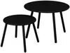 Vente-unique - MIRMANDE Gartensitzgruppe Metall Schwarz - B 67,5 cm60 cm x H 71,5 cm34 cm x L 60 cm Bild 5