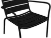 Vente-unique - MIRMANDE Gartensitzgruppe Metall Schwarz - B 67,5 cm60 cm x H 71,5 cm34 cm x L 60 cm Bild 4
