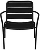 Vente-unique - MIRMANDE Gartensitzgruppe Metall Schwarz - B 67,5 cm60 cm x H 71,5 cm34 cm x L 60 cm Bild 3