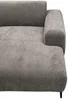 Vente-unique - SAPIGO Sofa Stoff Schokoladenbraun - B 98 cm x H 80 cm x L 306 cm Bild 4