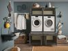 Waschmaschinenumbauschrank >LAUNDREEZY< in anthrazit - 135x200x67,5 (BxHxT) Bild 2