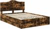 vidaXL Bettrahmen Geräucherte Eiche 160 x 200 cm Ingenieurs Holz 3413398 Bild 4