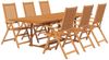 vidaXL 7-tlg. Garten-Essgruppe Massivholz Akazie 160-240 cm 3079641 Bild 3