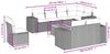 vidaXL 9-tlg. Garten-Sofagarnitur mit Kissen Grau Poly Rattan 3257873 Bild 3
