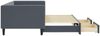 vidaXL Tagesbett Ausziehbar mit Schubladen Dunkelgrau 90x200 cm Samt 3196740 Bild 4