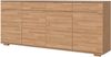 OTTO home Sideboard VETRO Teilmassiv, Fronten Massivholz, Wohnzimmer, Stauraum,Griffmulde, B/T/H:199/40/85cm, 4Schubladen, 8 geschlossen Fächer, Stauraum Bild 2