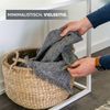 Konsolentisch mit Ablage, Standregal, Blumenhocker Metall, weiß Bild 5