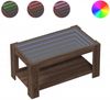 vidaXL LED-Couchtisch Braun Eichen-Optik 93x53x45 cm Holzwerkstoff 847559 Bild 2