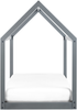 Bett mit Lattenrost TOSSE 90 x 200 cm Holz Grau Bild 5