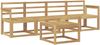 vidaXL Outdoor-Sofagarnitur 5 pcs Weiß 59 x 59 x 37 cm 3387198 Bild 2